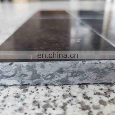 Sichuan wall cladding paving lime stone Marble alternative polished black limestone slabs