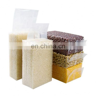 Heat Sealable Rice Brick Food Packaging Vacuum Bag Mixed Grain Food Grade in Stock Clear Plastic Heat Seal Gravure Printing 01