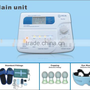 3 outputs CE approved tens unit EA-F24 with 4 electrodes