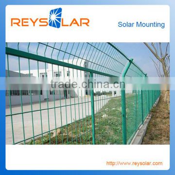 solar panel mounting system solar electric gate power plant mesh fence
