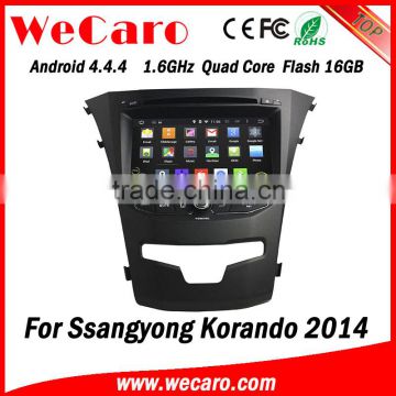 Wecaro WC-SY8067 8" Android 4.4.4 WIFI 3G car dvd player for ssangyong korando car gps navigation 2014 2015