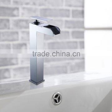 Long Neck Solid Brass Hot and Cold Basin Mixer BNF026H