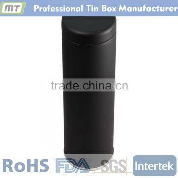 metal cylinder tin box for coffee and tea