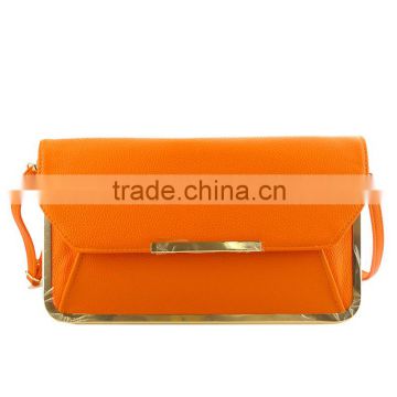 Handcee New Shining Orange PU Shoulder Bag For Christmas Eve