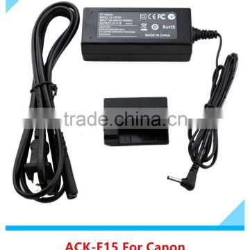 AC Main Power Supply Adapte ACK-E15,DR-E15,LP-E12 Battery Coupler for Canon Kiss X7