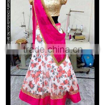 BOLLY WOOD LEHENGA WITH BLOUSE ATTACHED