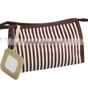 Cosmetic Pouches / promotional stripes canvas cosmetic pouch