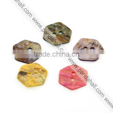 Mother of Pearl Shell Buttons Mixed for Clothing(SHEL-J001-M04)
