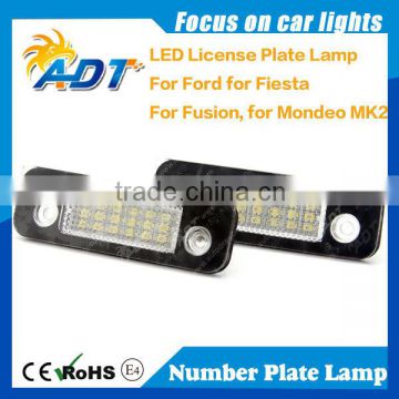 Canbus error free license plate lamp super white for Ford for Mondeo