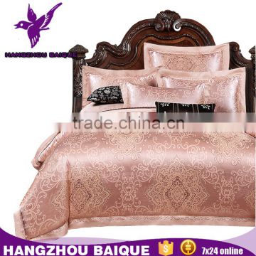 European Style Jacquard Bedding Items with Duvet Cover Bed Sheet Pillowcases