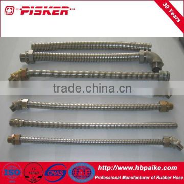 high quality stainless steel metal flexible braid hose and fittings