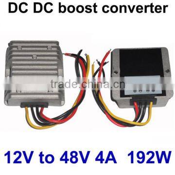 Customized DC DC converter 12V (10V-30V) to 48V 4A 192W good quality voltage regulator