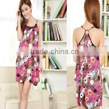 women casual one piece dress in floral print