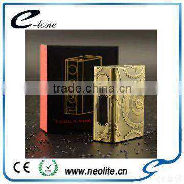 Authentic tesla nano 100w steampunk box mod philippines tesla nano 100w tc box mod