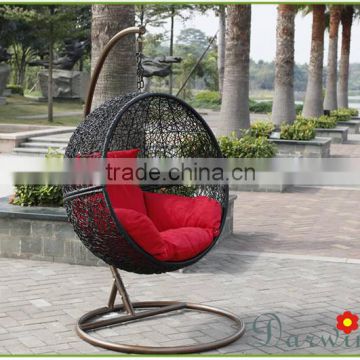 PE Wicker Rattan outdoor swing set