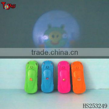 Promotional car shape projector solar toys for kids