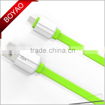 ultra thin 1m white color android phone usb cable, high speed charger usb cable