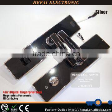 hidden cylinder fingerprint door lock, intelligent fingerprint lock