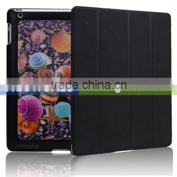 Stand PU flap with 3d pc hard case for iPad 2 with 3D ocean creatures stereograph lagging for wholesale