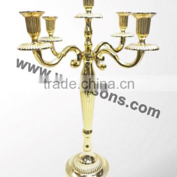 Brass Plated Wedding Table Candelabras