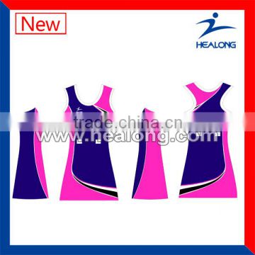 hot sale sexy girls 100% polyester netball dresses