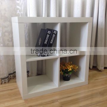 Cheap 2*2 Cube wooden book case | bookshelf | Office Cabinet with varied combination