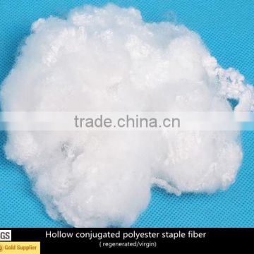 Hollow conjugated polyester staple fiber regenerated and Virgin use for filling bedding mattress pillows toys