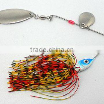 5808 vertical jigging lures lead head with rubber skirt