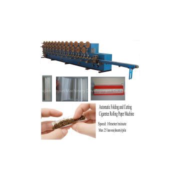 High speed tobacco rolling your own cigarette paper making machine