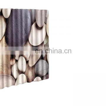 Hign quality Family Bathroom Sets With Polyester Shower Curtain And Doormats Rugs Bathroom Custom Shower Curtain Sets