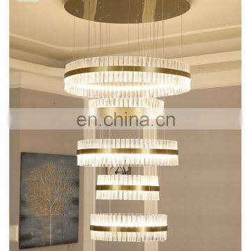 chinese chandelier lighting K9 crystal led indoor light fixture interior lighting