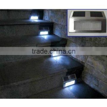 2pcs Solar LED Light Pathway Path Step Stair Wall Garden Yard Lamp