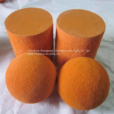 Concrete Pump Cleaning The Pipeline Small Soft Rubber Sponge Ball For Sale