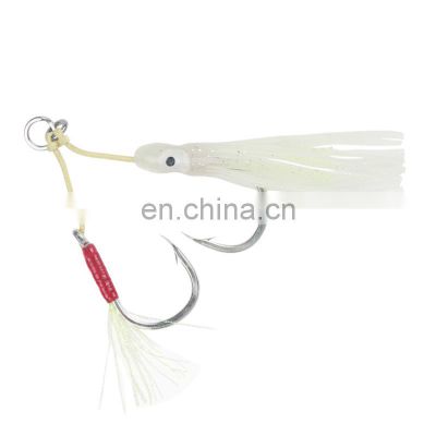 Mustad 10881 Hook Jig Assist Double Hooks Luminous Fishing Hook