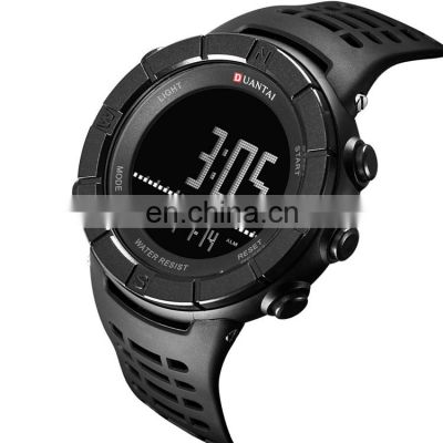 DUANTAI 3818 Fashionable men japan movement digital waterproof silicon strap sports day date wrist watch for boys