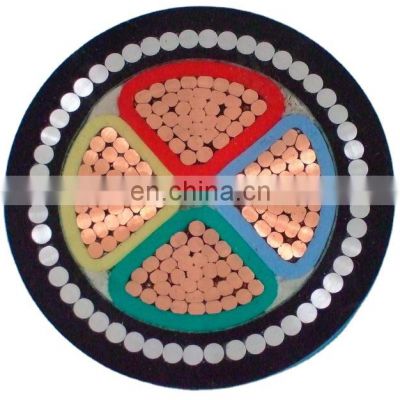 0.6/1kv Low Voltage 4c Steel Armored Cable SWA XLPE Insulated PVC Sheath Underground Electric Wire Power Cable