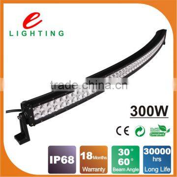 high quality 300w 4x4 led curved light bar