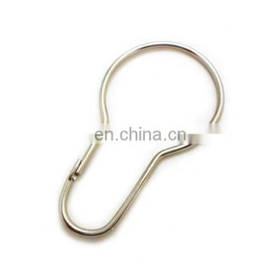 Fashion High Quality Metal Key Ring Hook Pear Shape Spring Clip