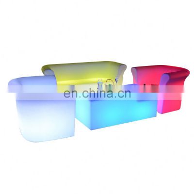 LED swimming pool chaise lounge outdoor round lounge furniture