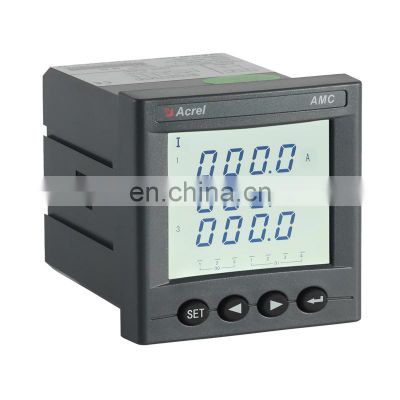 one analog output   AMC72L-AI3/M three phase ammeter LCD current  display  AC electronic current meter programmable DC4-20mA