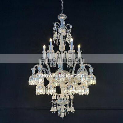 Custom wedding large hotel chandelier big lobby crystal chandelier