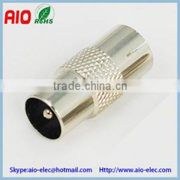 9.5mm PAL TV adaptor connector male to female,plug to jack used in TV antenna
