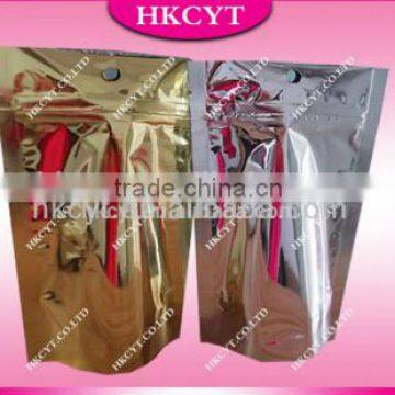 Stand up printed foil bags large/Aluminum foil packaging bag with custom design