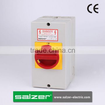 Salzer AC SAA63 Isolator Switch with IP65 Plastic Box (CE Certificate)