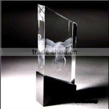 3D laser crystal award