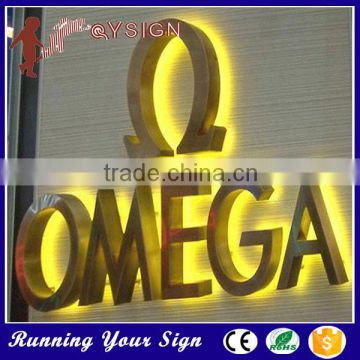 factory price Stainless steel LED backlit lighted stainless steel letters