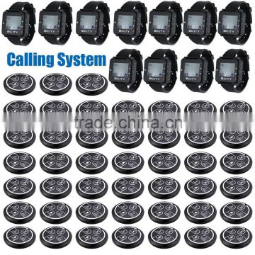 Best seller 300M call range watch pager and button wireless calling system
