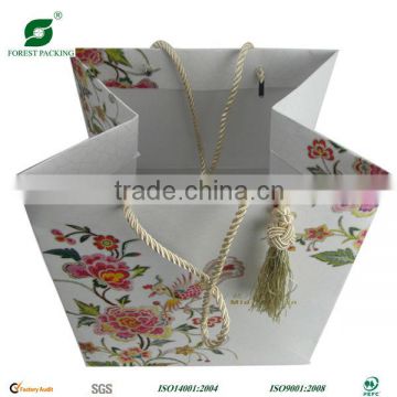 SHOPPING PAPER BAG WITH RECYCLED PAPER