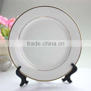 sublimation porcelain plate with gold rim made in China                        
                                                Quality Choice