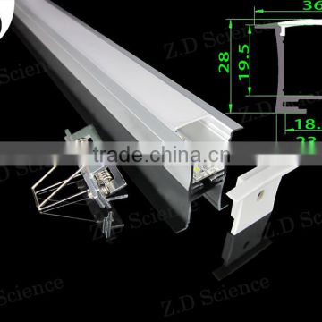 Aluminium Recessed LED Profile Lighting LED Linear Light With Diffuser Aluminium Extrusion
